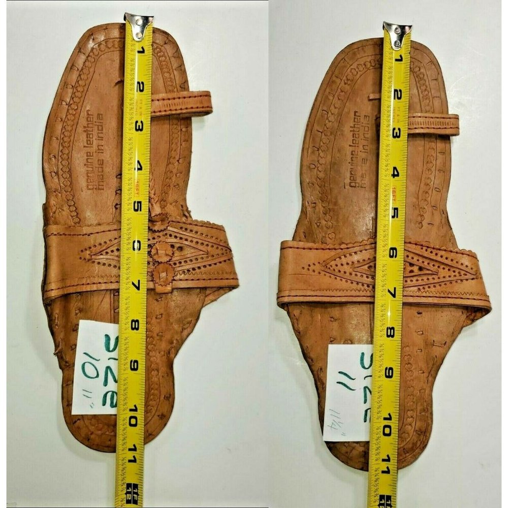 BRAND NEW  WATER BUFFALO LEATHER RETRO 1960'S - 1970'S STYLE SANDALS HANDMADE - Picture 6 of 7